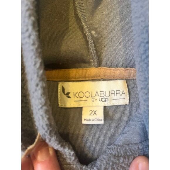 Koolaburra by Ugg Sherpa hoodie 2x 2xl blue gray - Picture 4 of 6